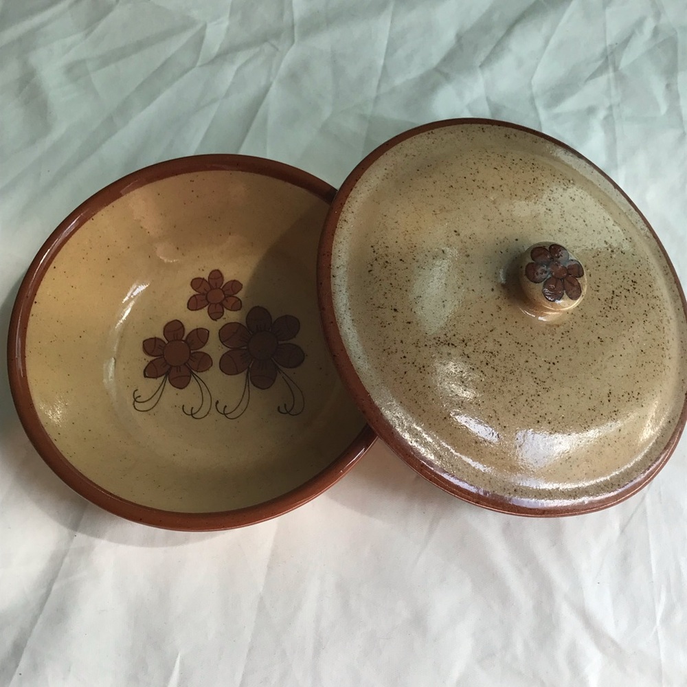 El Palomar Mexico Hand Painted Covered Bowl